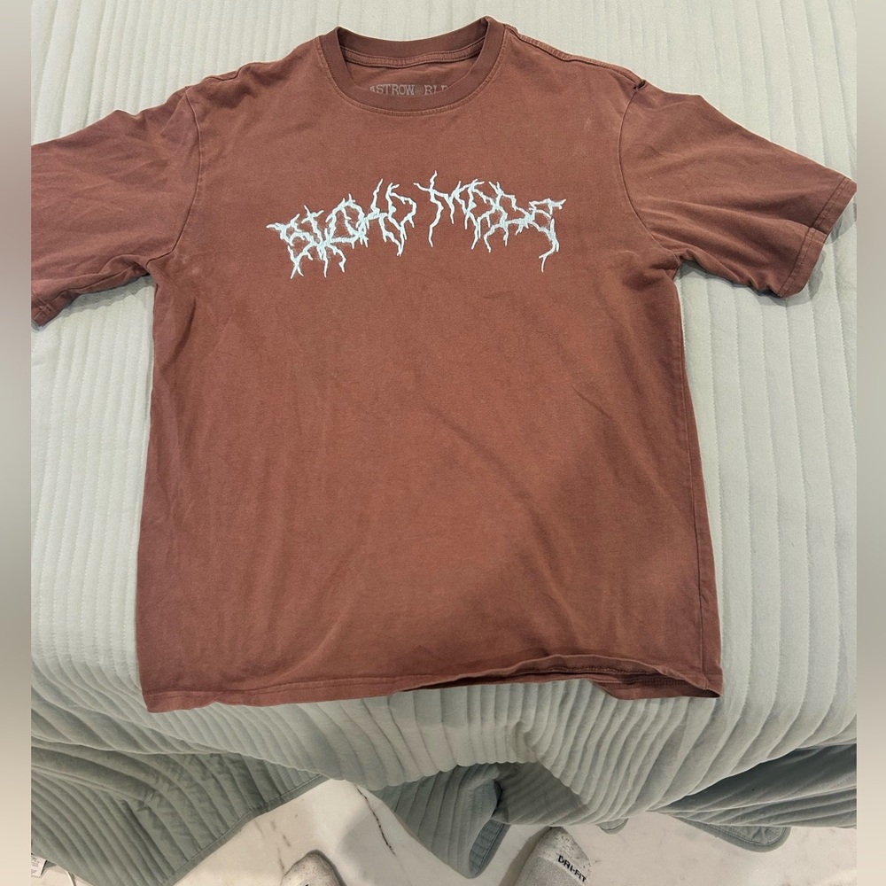 Travis Scott “Sicko Mode” Astrofest Brown Graphic T-Shirt